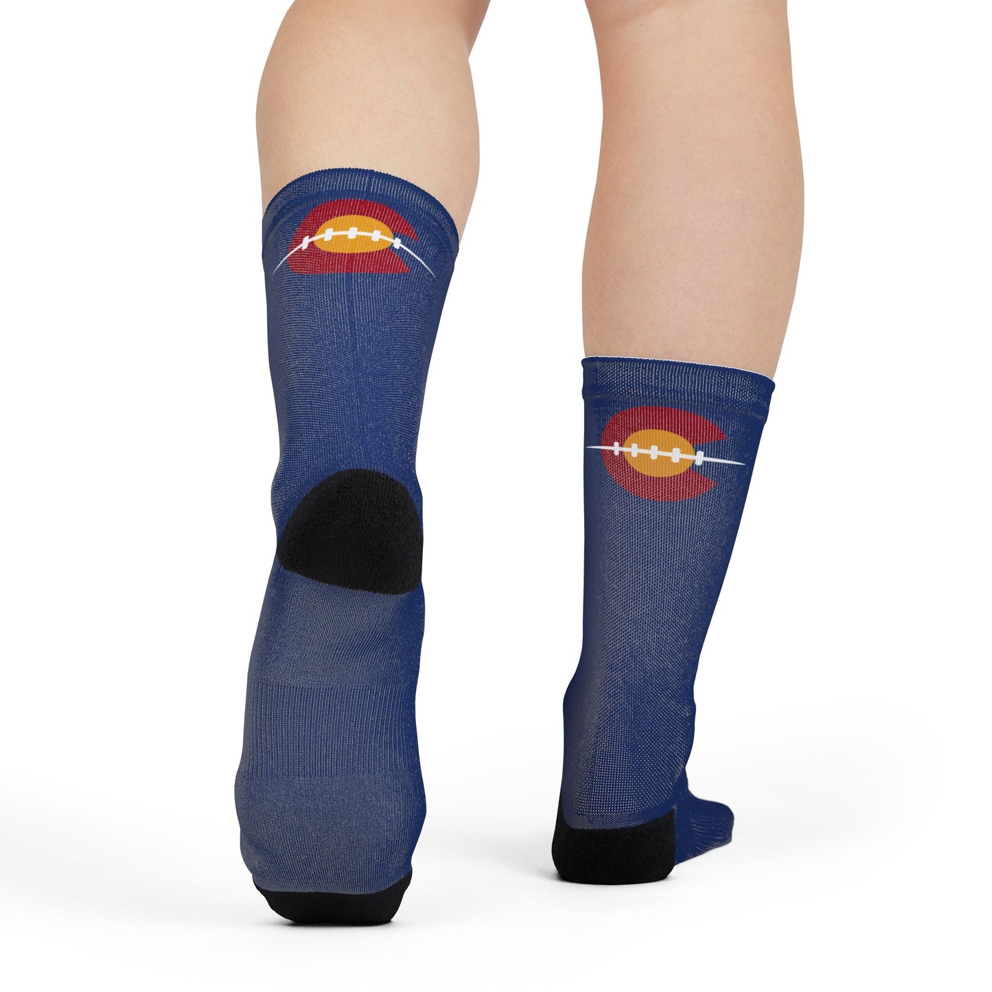 Colorado Football Game Day Socks — Sublimated Blue Athletic Socks