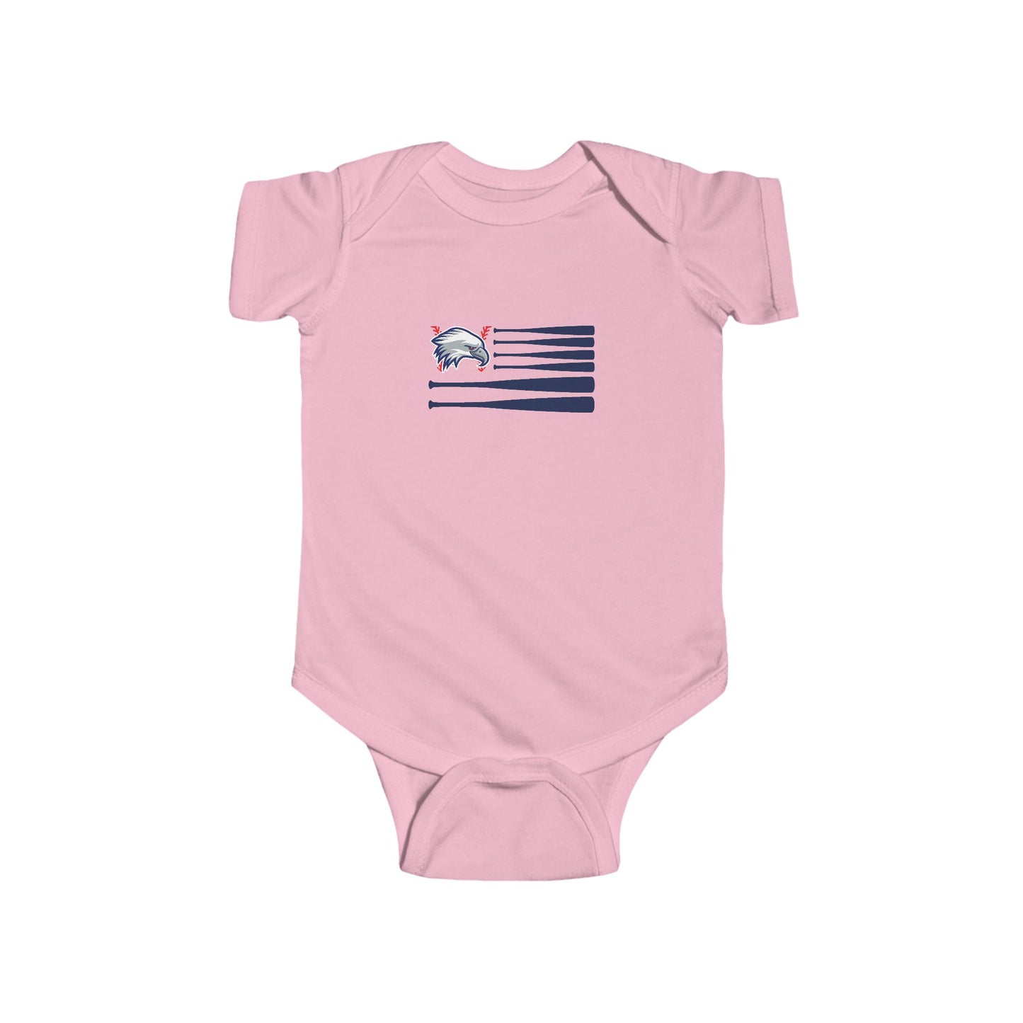 NTCC - Patriotic Baseball Baby Bodysuit