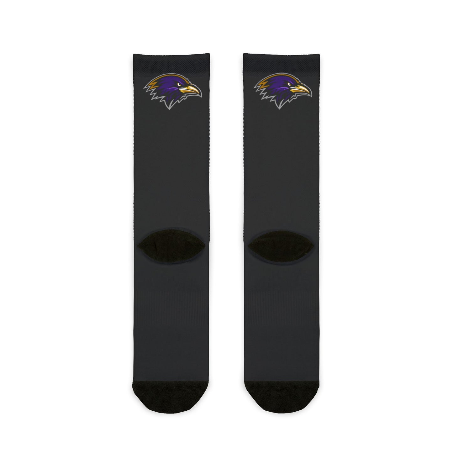 Ravens Logo  Crew Socks — Fan Team Spirit Socks