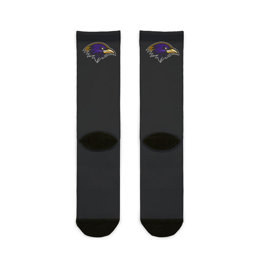 Ravens Logo  Crew Socks — Fan Team Spirit Socks
