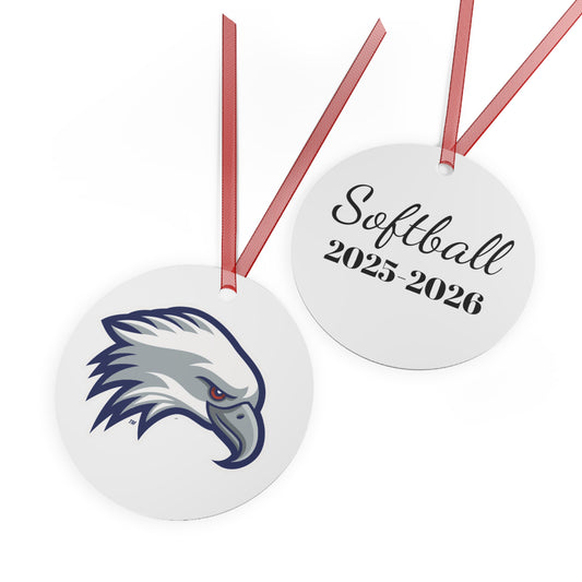 Softball Metal Ornament NTCC