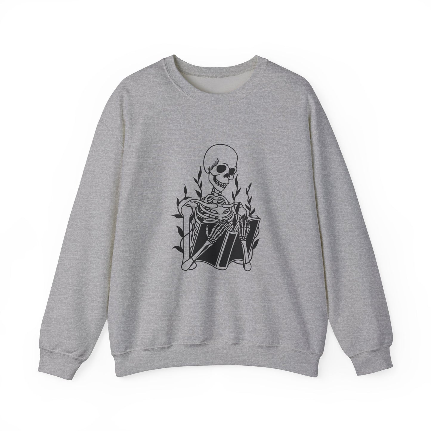 Halloween Skeleton Sweatshirt | Skeleton Gift | Dr Skeleton Gift | Halloween Book Reader