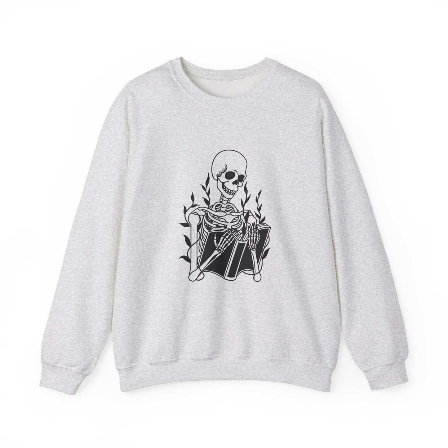 Halloween Skeleton Sweatshirt | Skeleton Gift | Dr Skeleton Gift | Halloween Book Reader