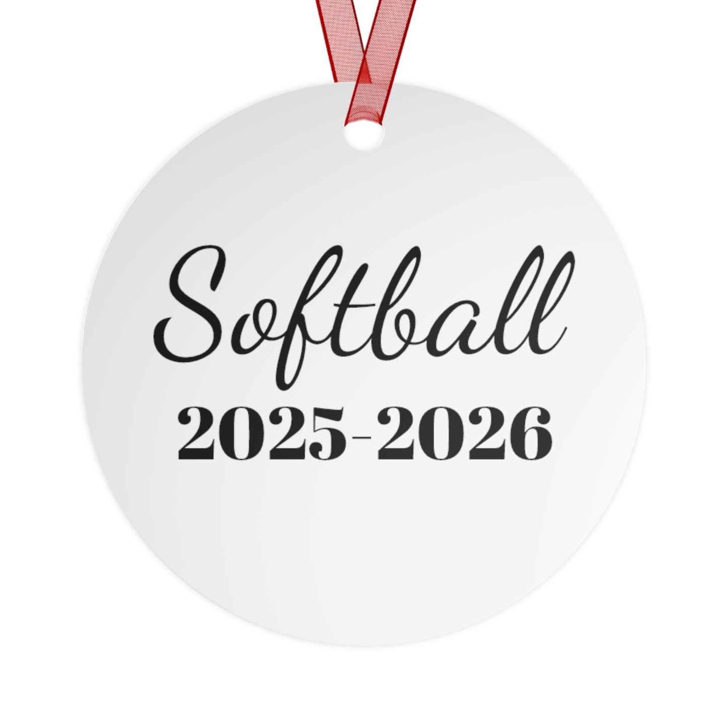 Softball Metal Ornament NTCC
