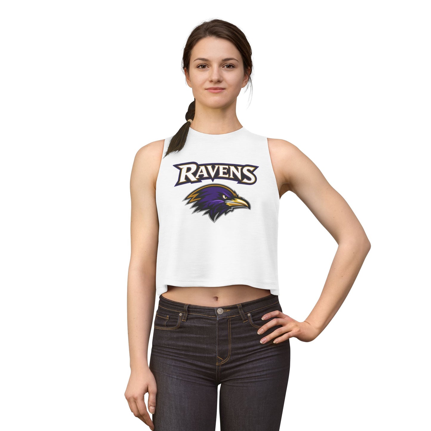 Ravens Logo Women's Crop Top - Football Fan Tank