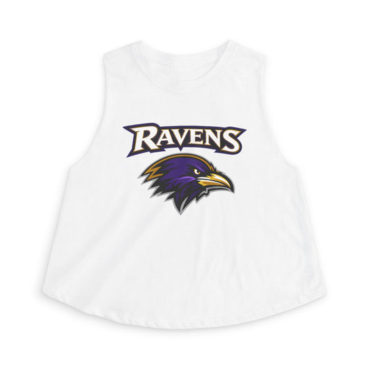 Ravens Logo Women's Crop Top - Football Fan Tank