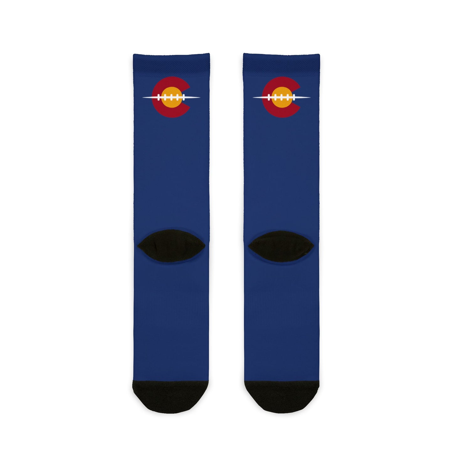 Colorado Football Game Day Socks — Sublimated Blue Athletic Socks
