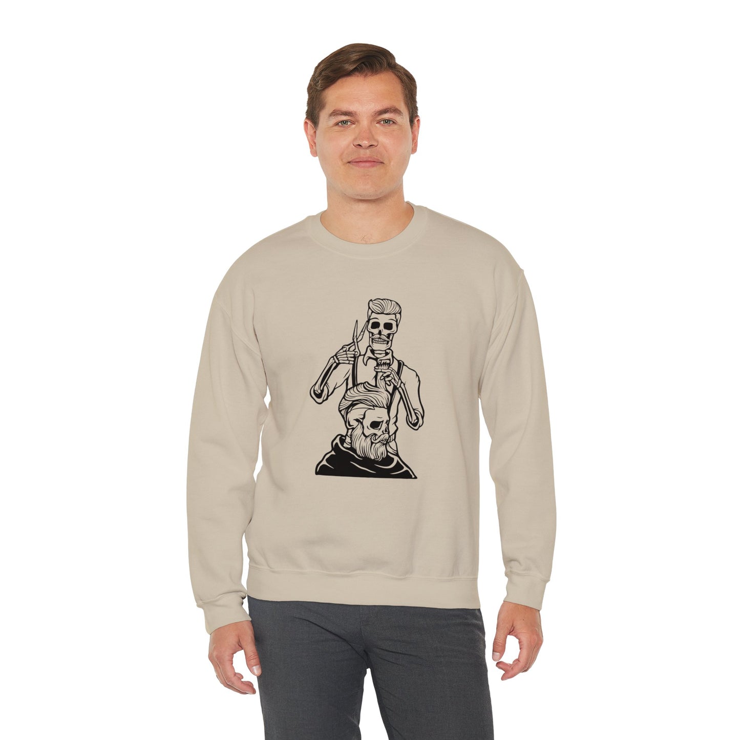 Halloween skeleton barber sweatshirt | Halloween gift | Skeleton Sweatshirt