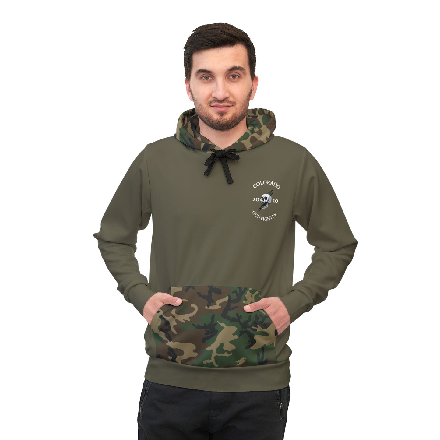 CGF Olive Athletic Hoodie (AOP)