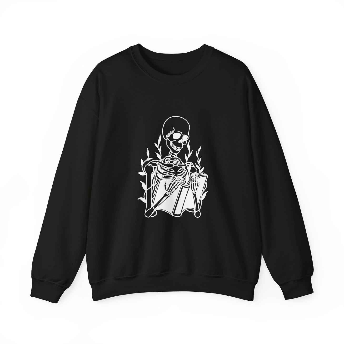 Halloween Skeleton Sweatshirt | Skeleton Gift | Dr Skeleton Gift | Halloween Book Reader