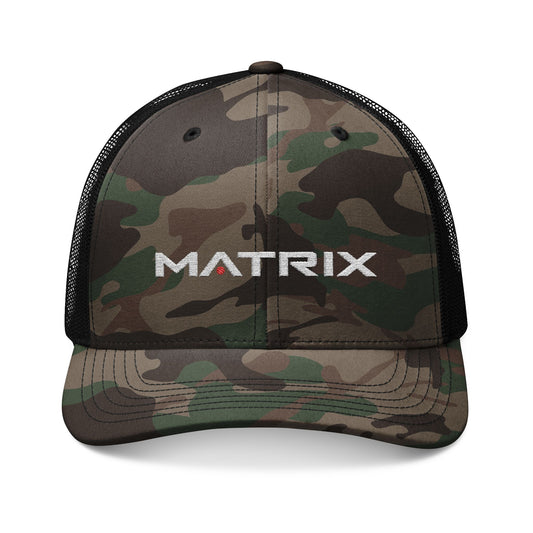 Matrix - Camouflage Trucker Hat — Embroidered “MATRIX” Camo Mesh Cap