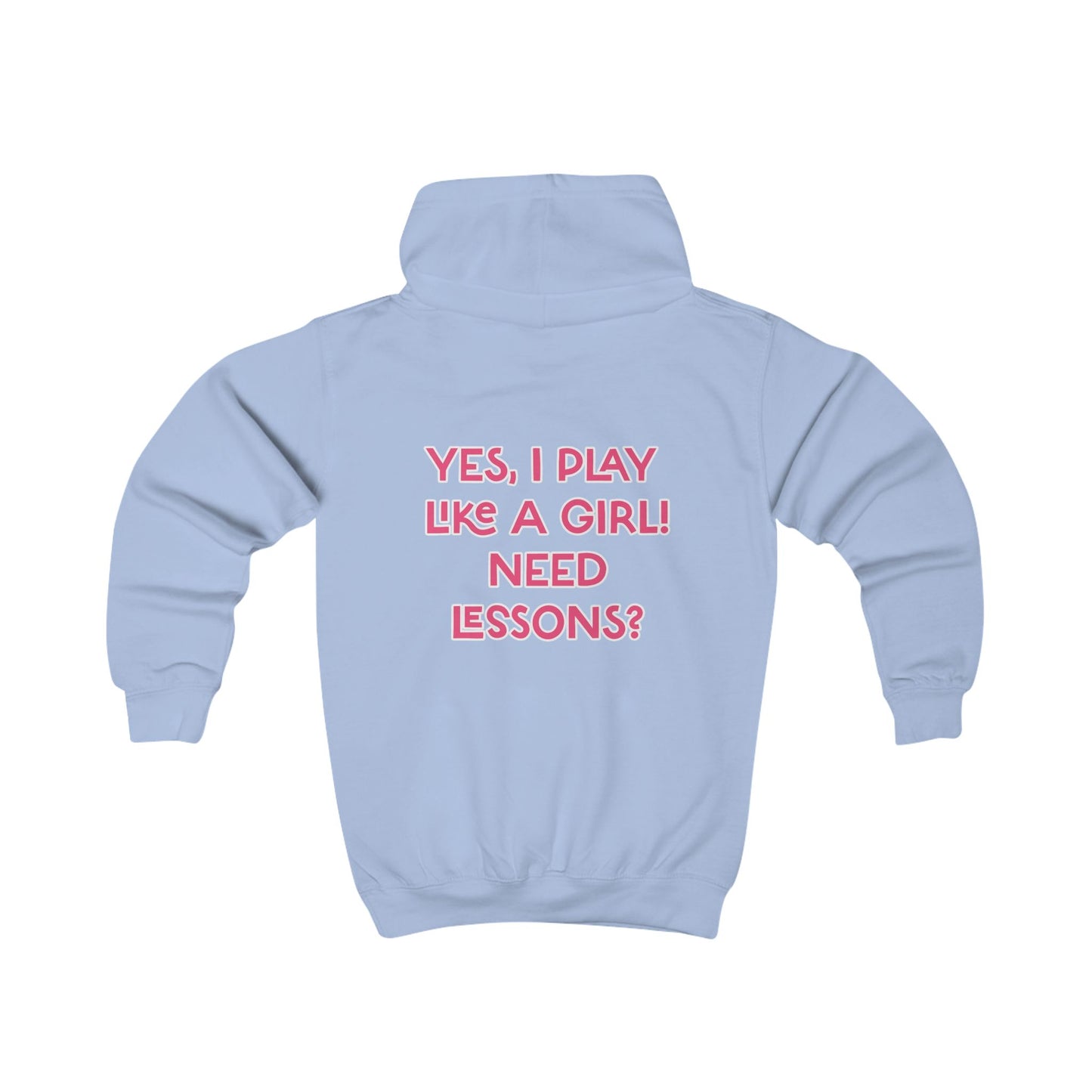 YES! I PLAY LIKE A GIRL - Kids Hoodie