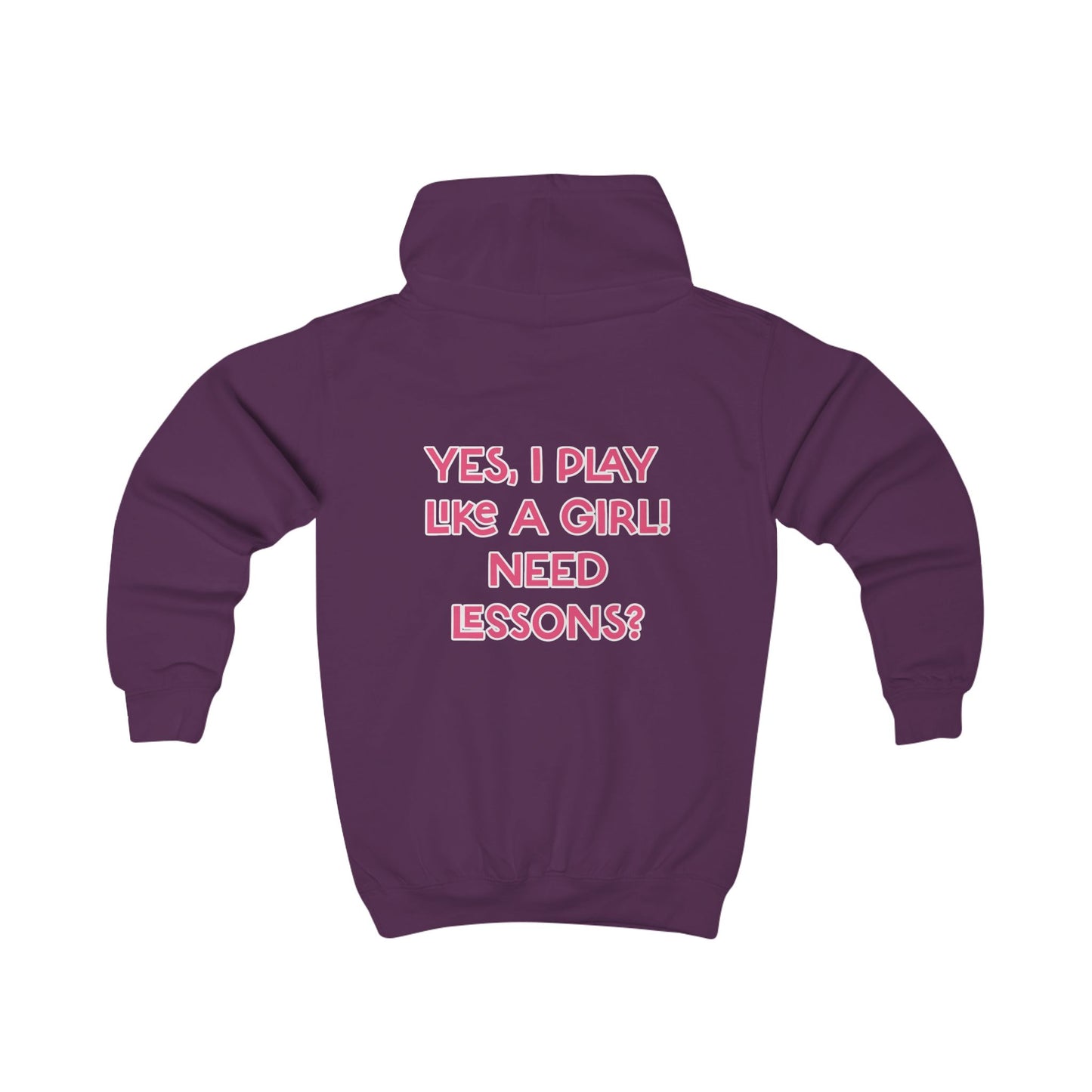 YES! I PLAY LIKE A GIRL - Kids Hoodie