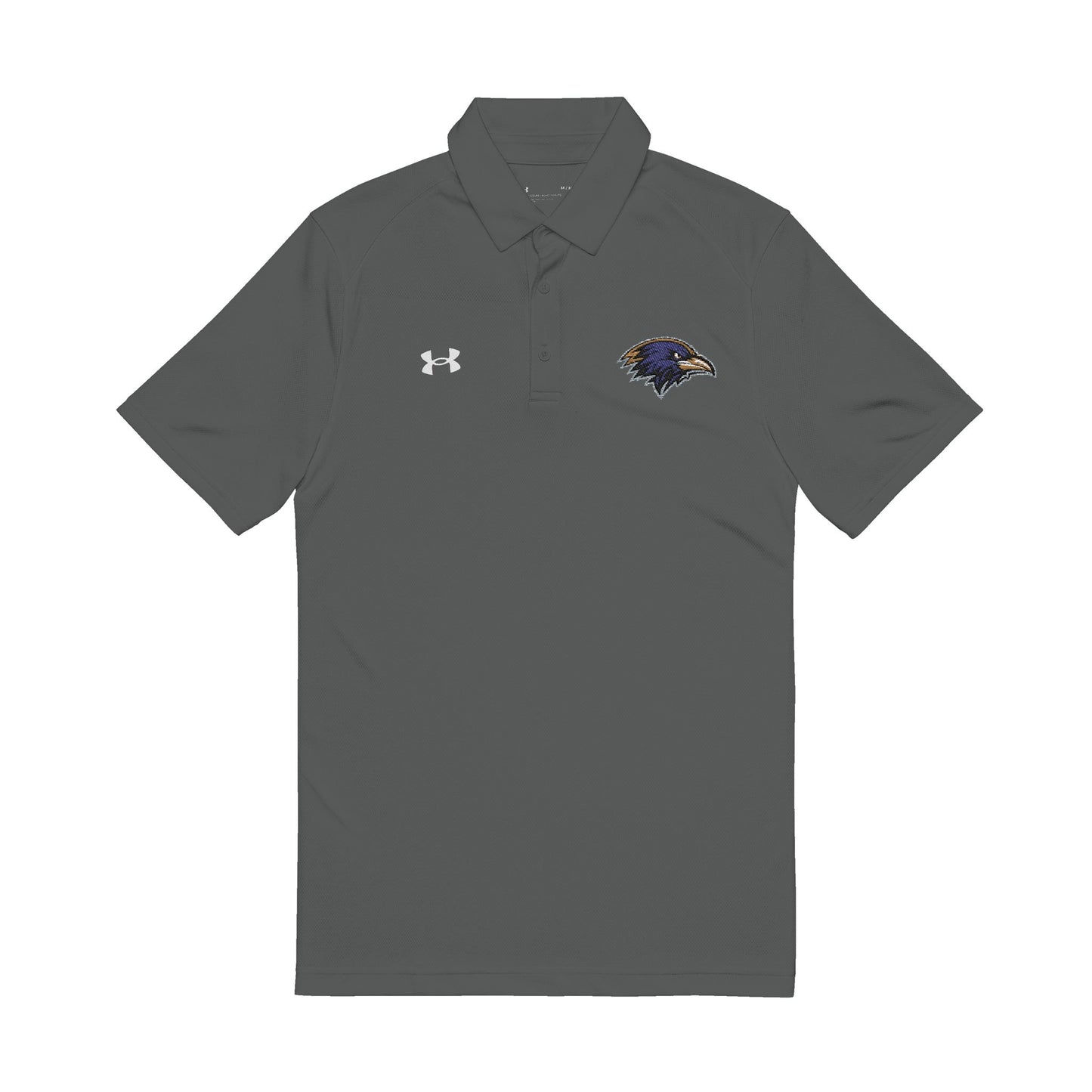 Embroidered Raven Logo Polo Shirt