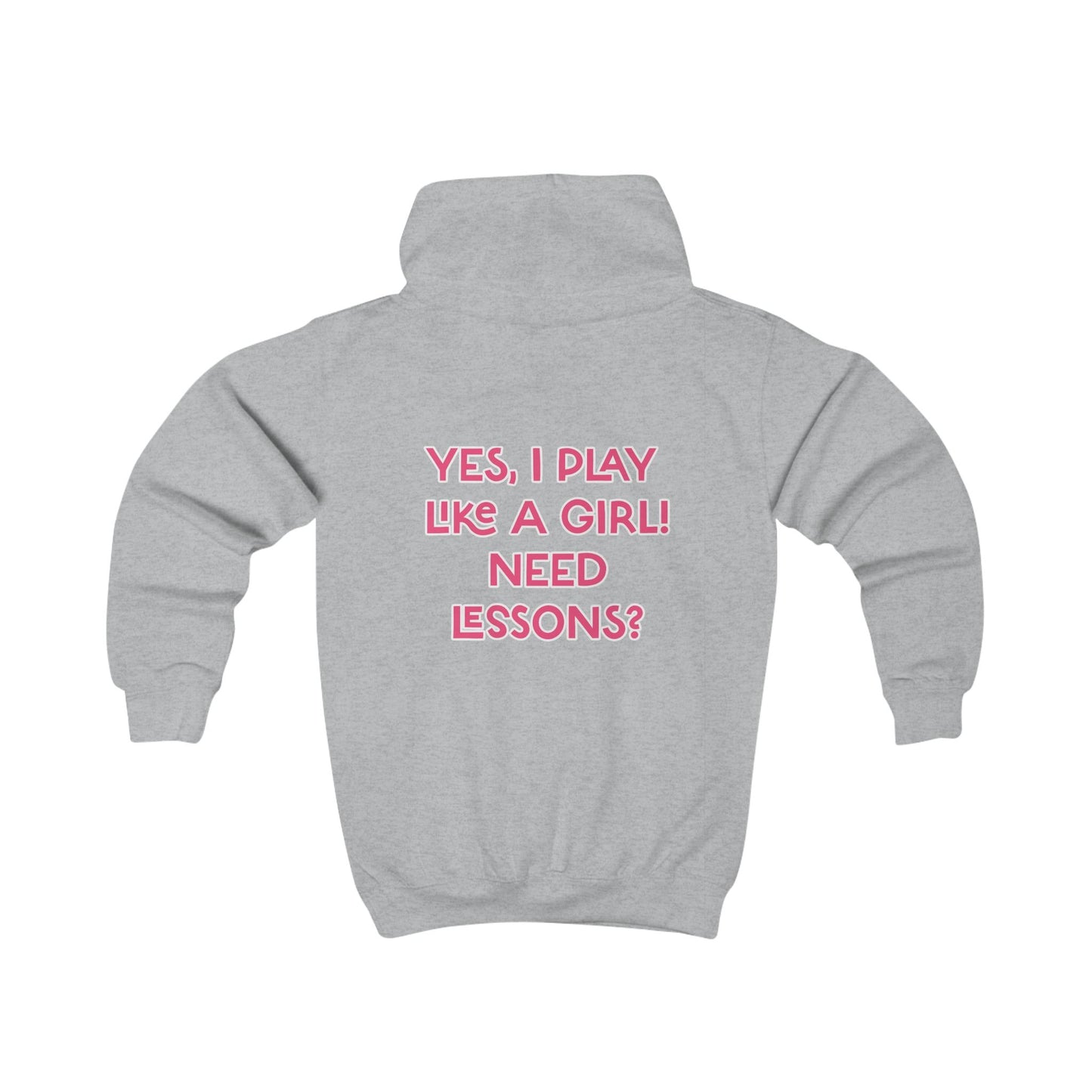 YES! I PLAY LIKE A GIRL - Kids Hoodie