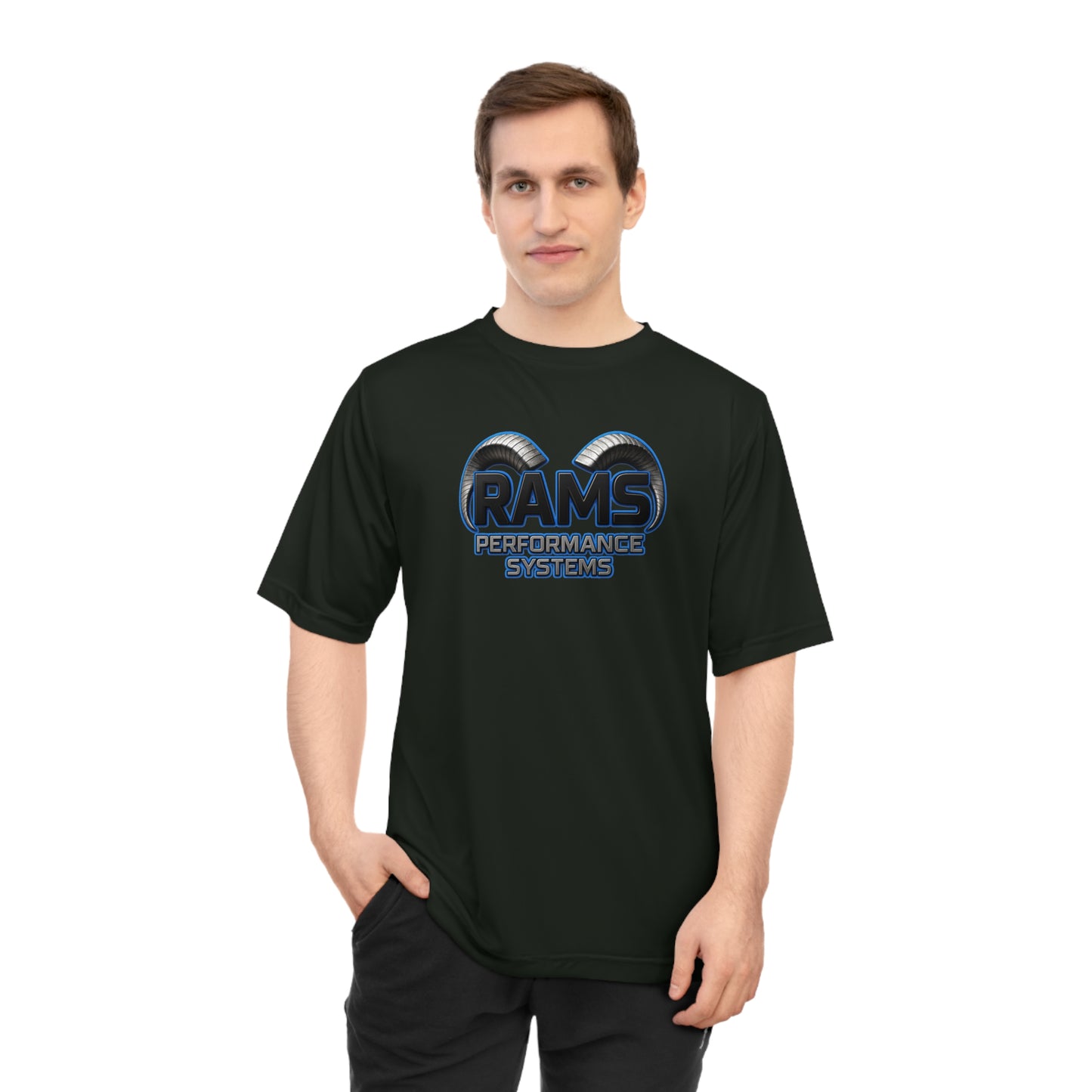RAMS - Unisex Performance Sports T-shirt | Activewear, Gym Shirt, Fitness Apparel, Workout Gear, Sports Fan, Gift for Athletes