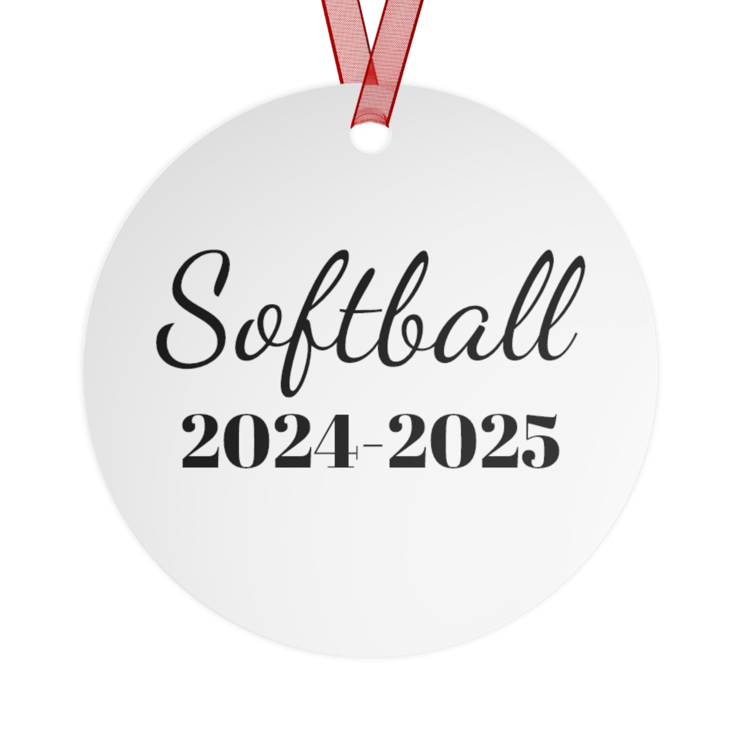 Softball Metal Ornaments