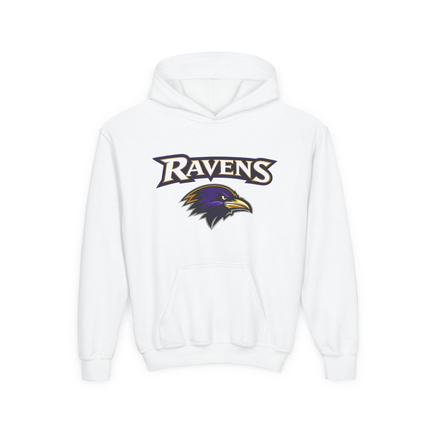 Youth Ravens Hoodie - Kids Football Team  Pullover