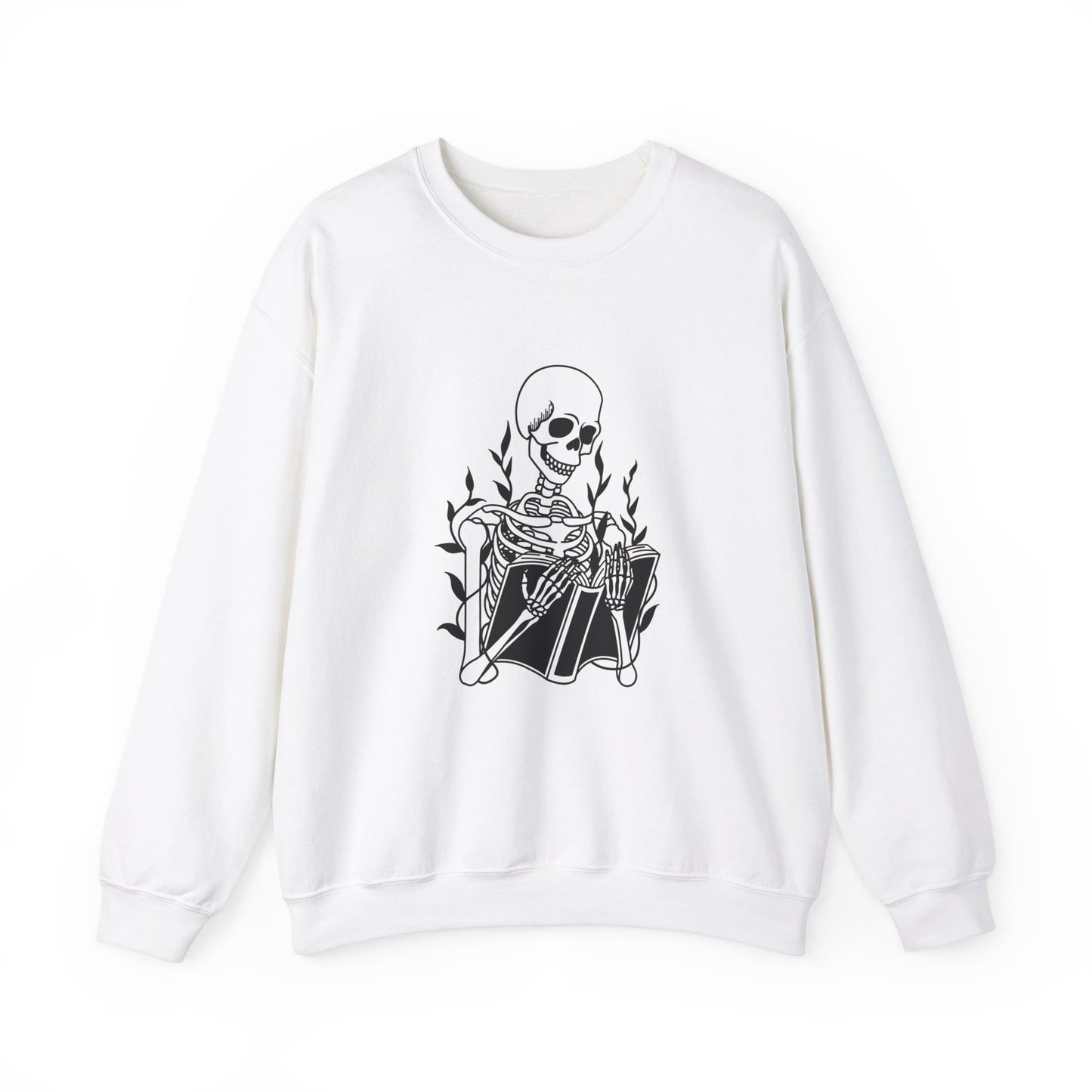 Halloween Skeleton Sweatshirt | Skeleton Gift | Dr Skeleton Gift | Halloween Book Reader