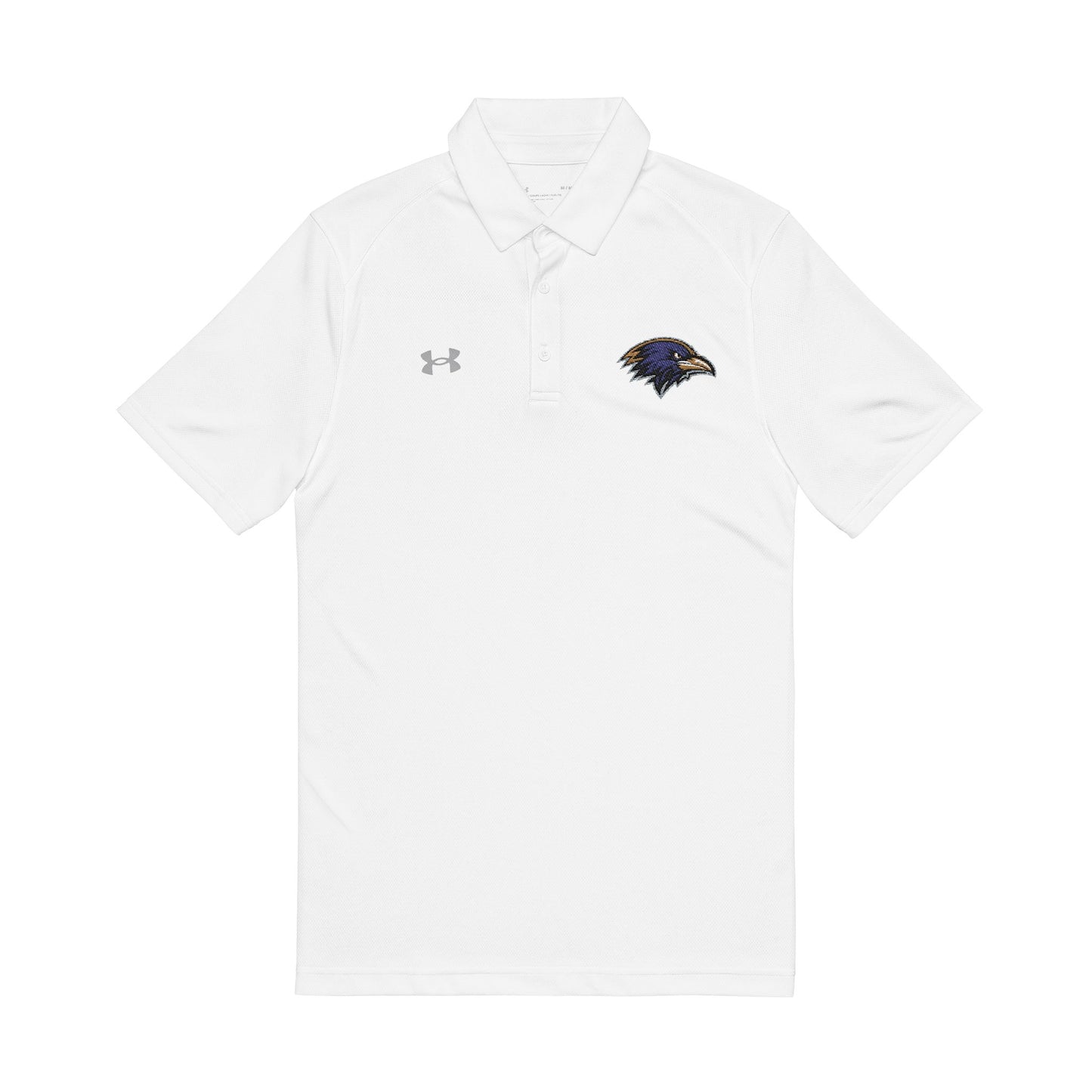 Embroidered Raven Logo Polo Shirt