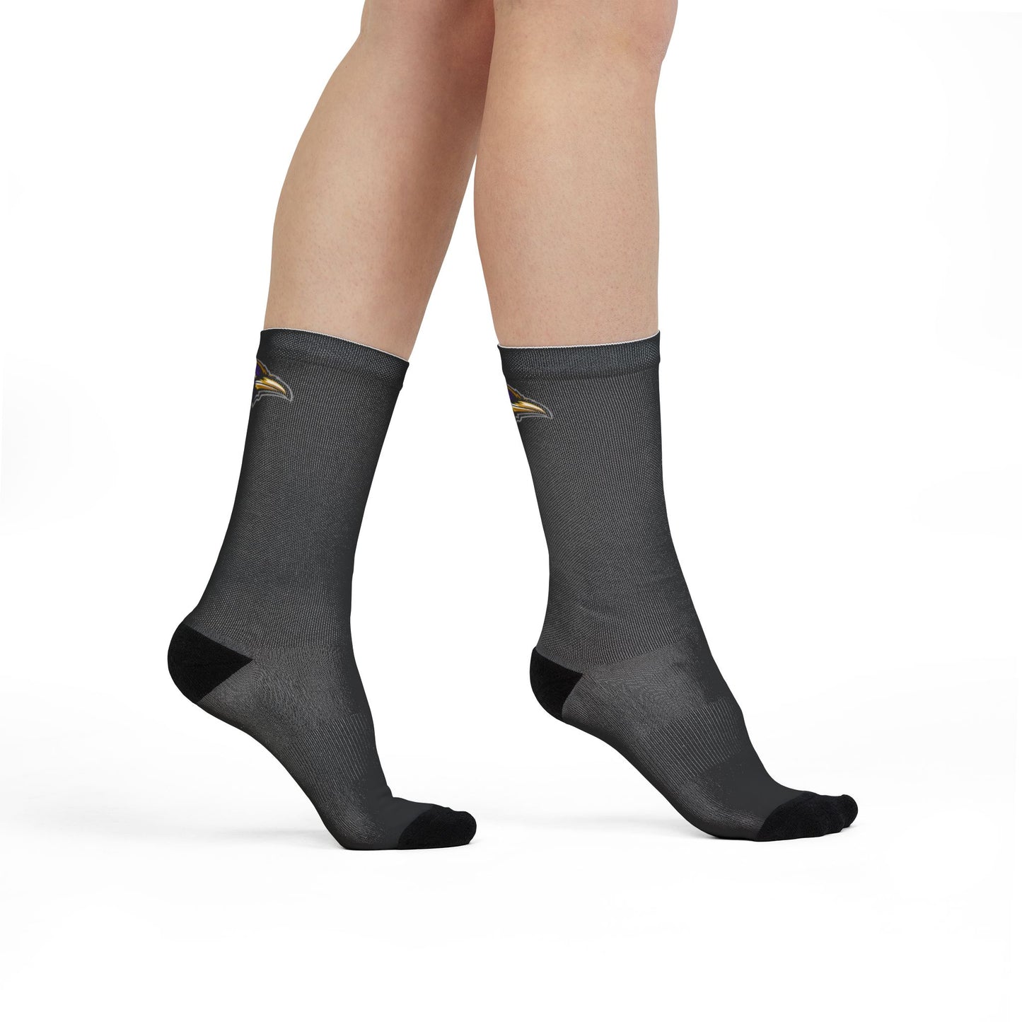 Ravens Logo  Crew Socks — Fan Team Spirit Socks