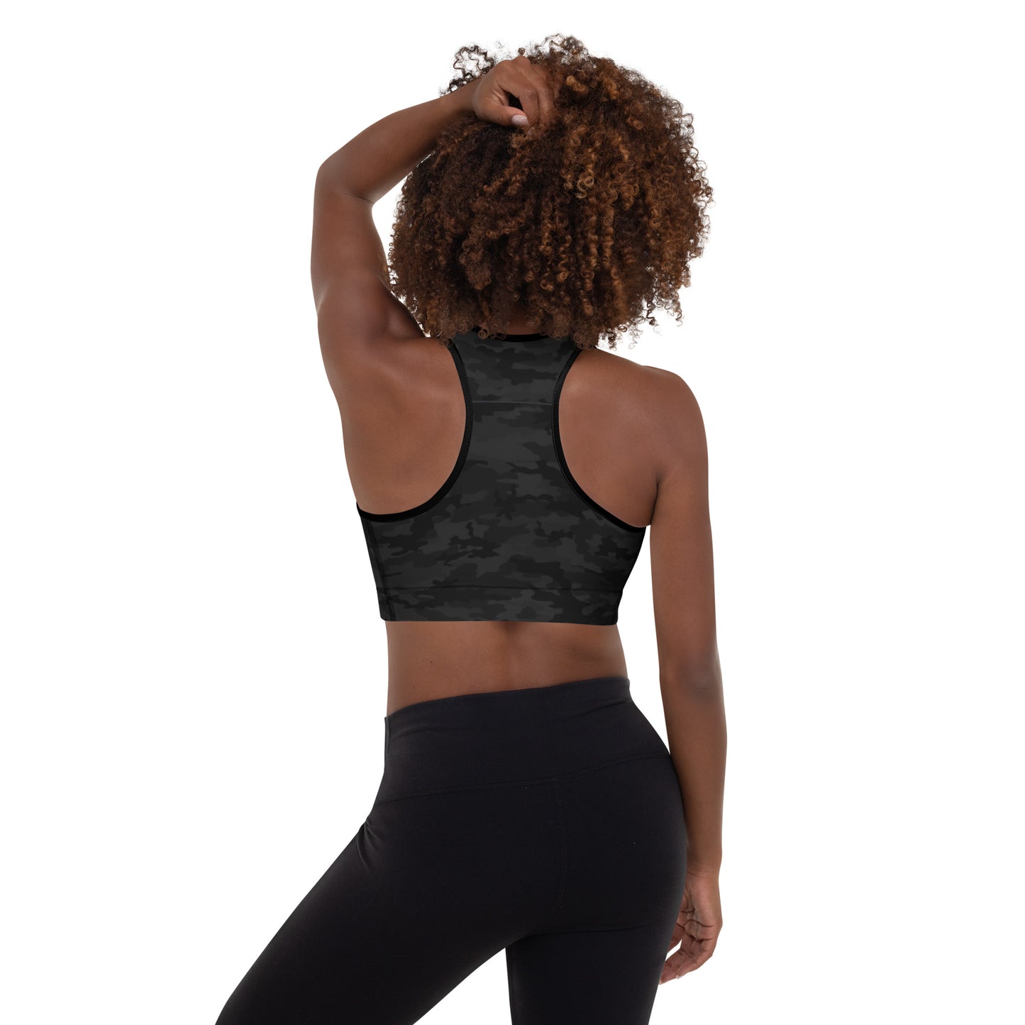 NTCC | Black Camo Eagle - Padded Sports Bra