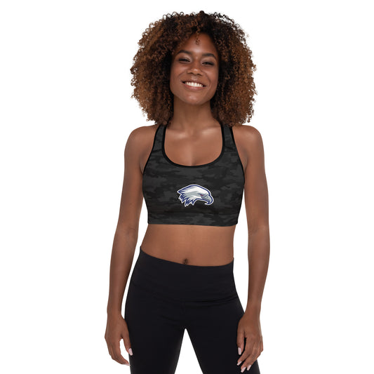 NTCC | Black Camo Eagle - Padded Sports Bra