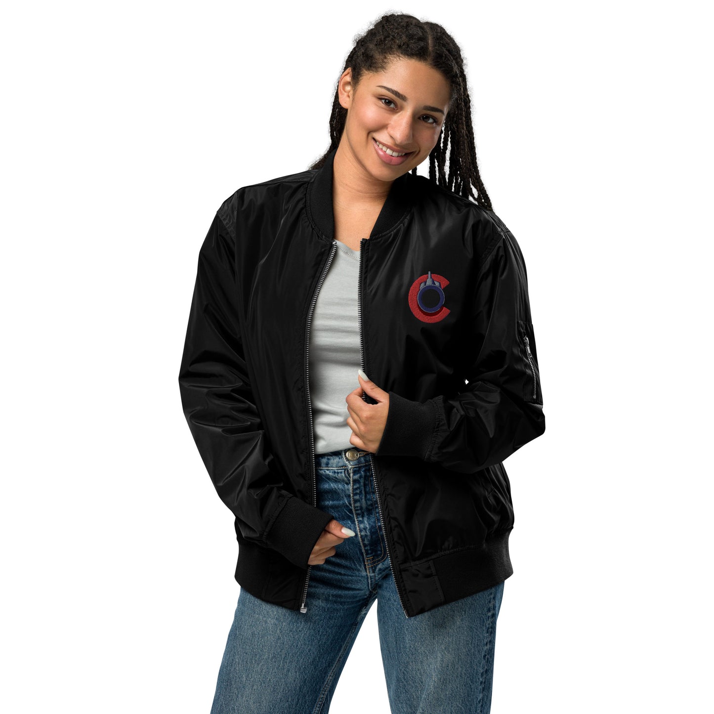 CGF logo Premium recycled bomber jacket