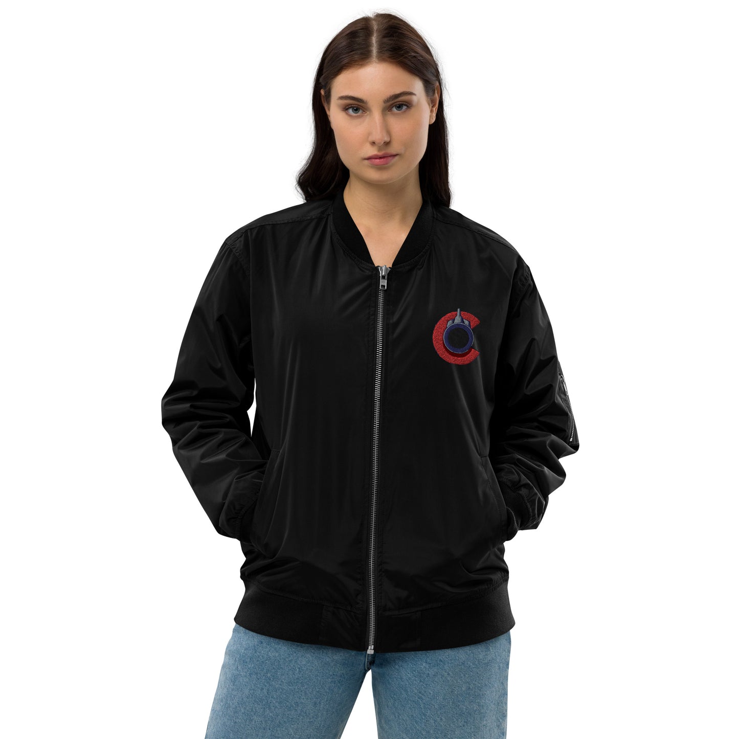 CGF logo Premium recycled bomber jacket