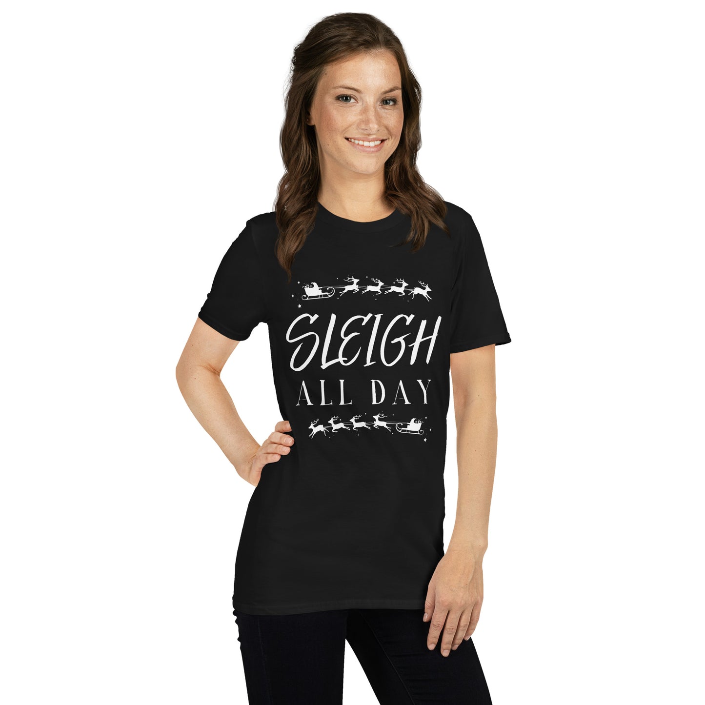 Sleigh All Day | Christmas Shirt | Christmas Sleigh | Holliday TShirt | Christmas TShirt | Christmas Gift Shirt