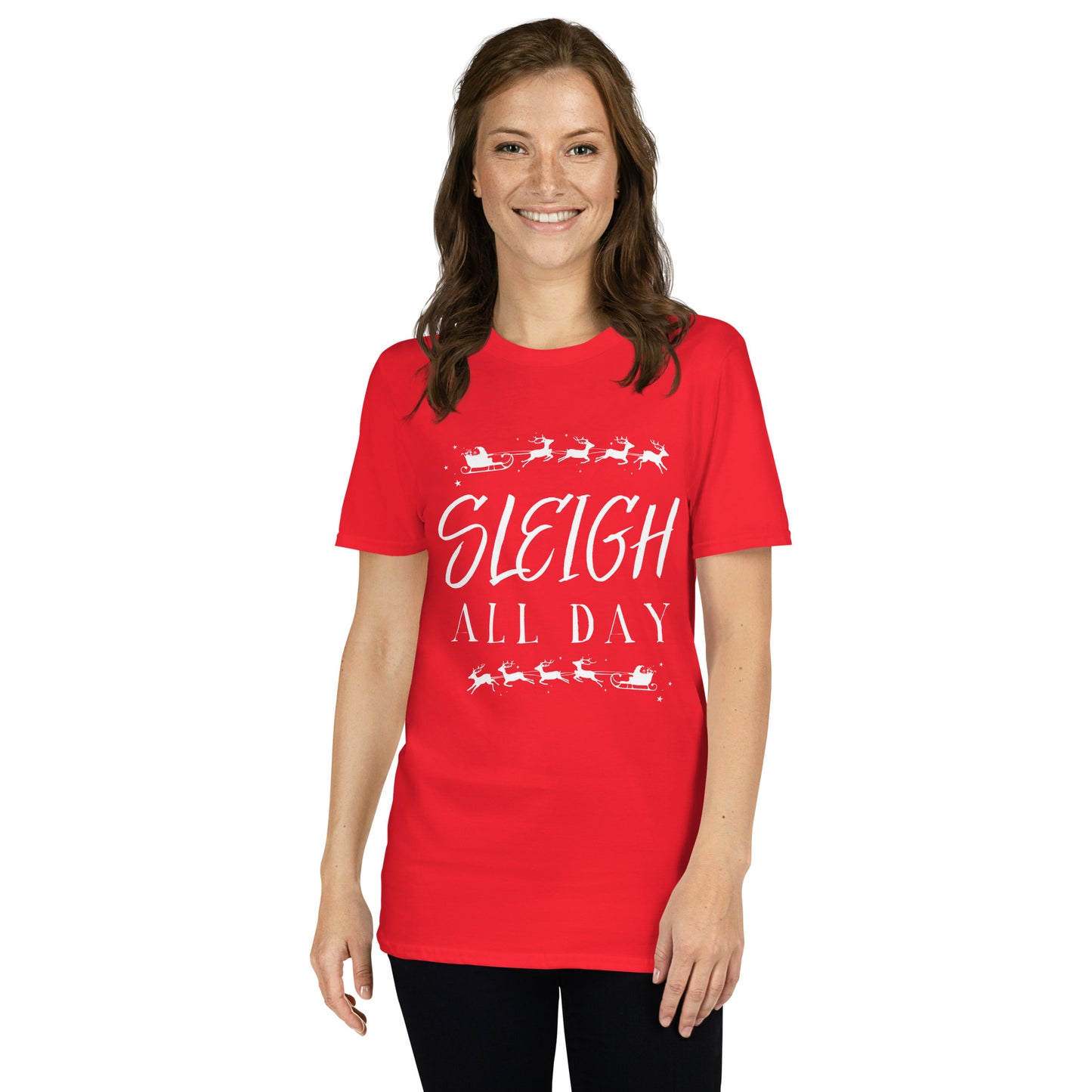 Sleigh All Day | Christmas Shirt | Christmas Sleigh | Holliday TShirt | Christmas TShirt | Christmas Gift Shirt