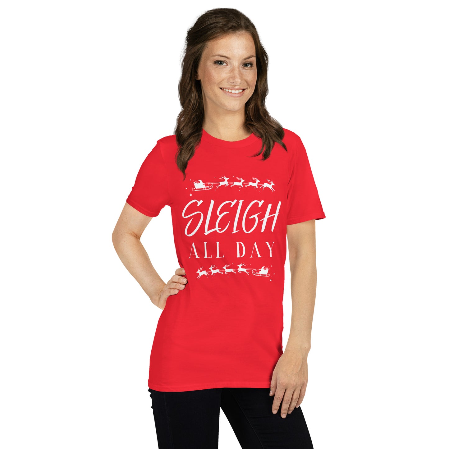 Sleigh All Day | Christmas Shirt | Christmas Sleigh | Holliday TShirt | Christmas TShirt | Christmas Gift Shirt