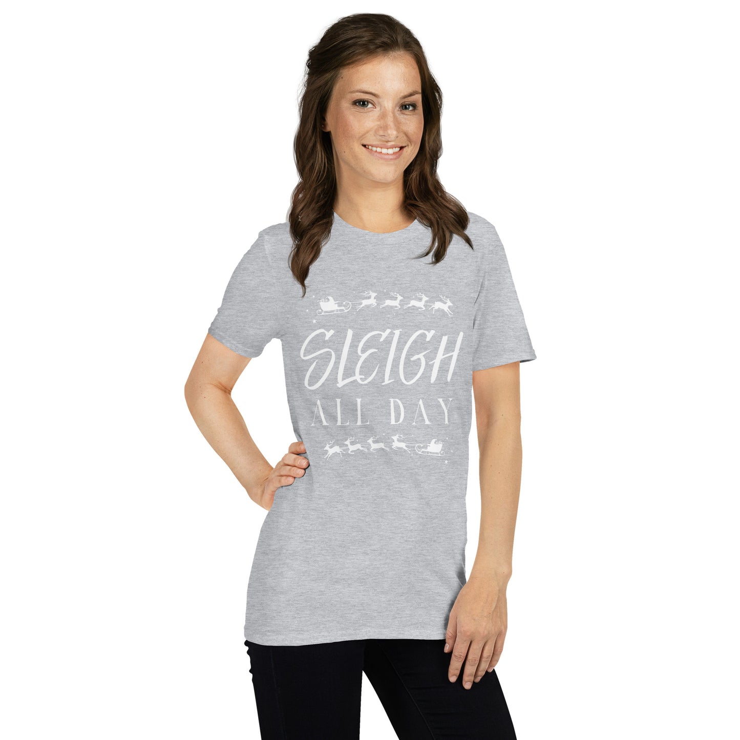 Sleigh All Day | Christmas Shirt | Christmas Sleigh | Holliday TShirt | Christmas TShirt | Christmas Gift Shirt