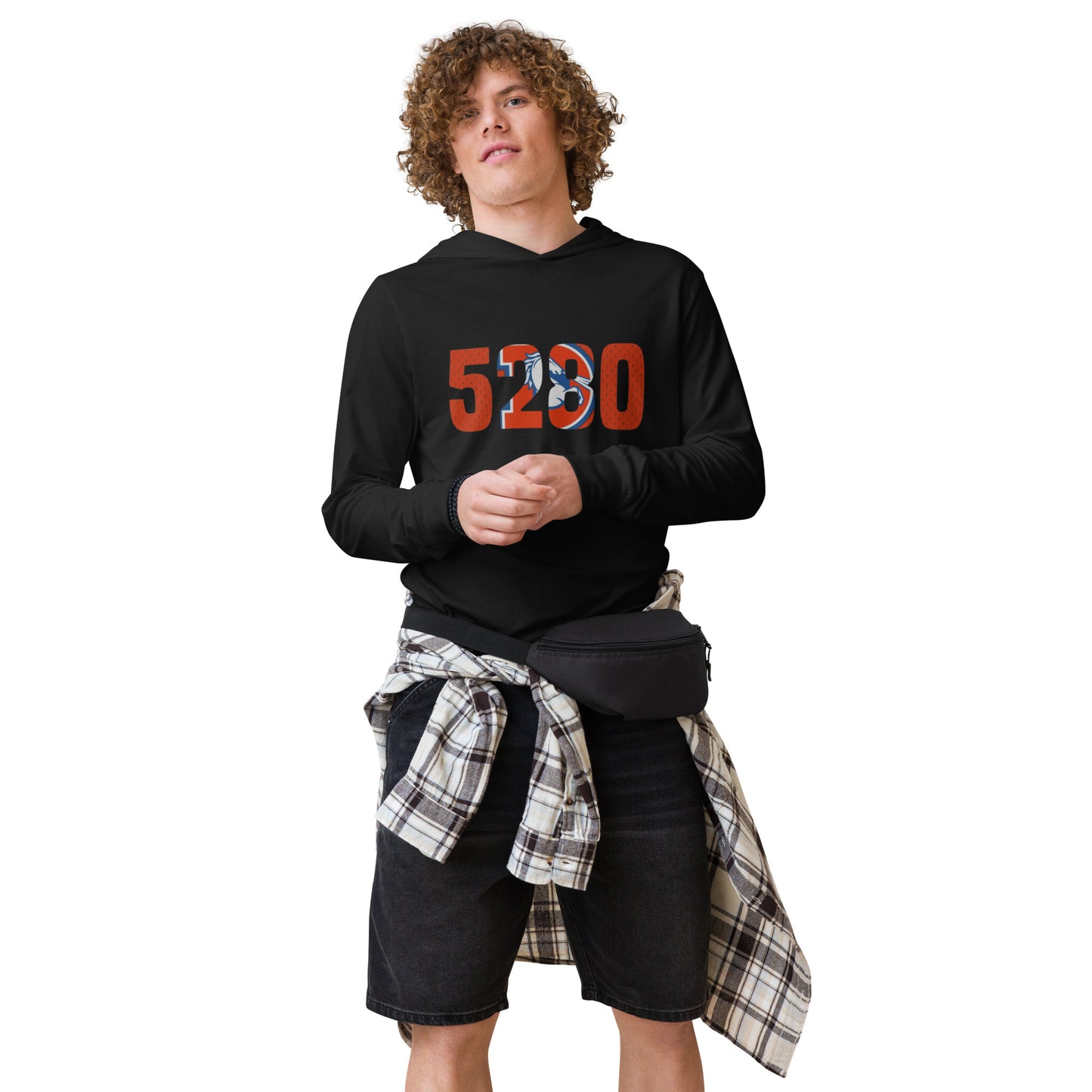 5280 D - Hooded long-sleeve tee