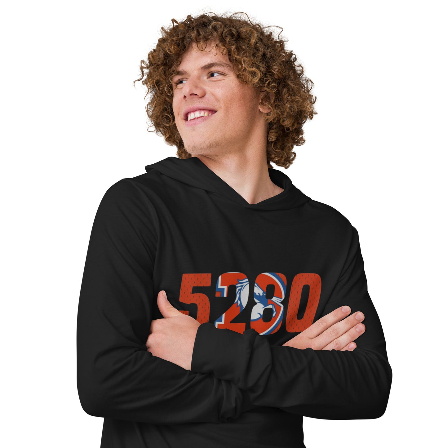 5280 D - Hooded long-sleeve tee