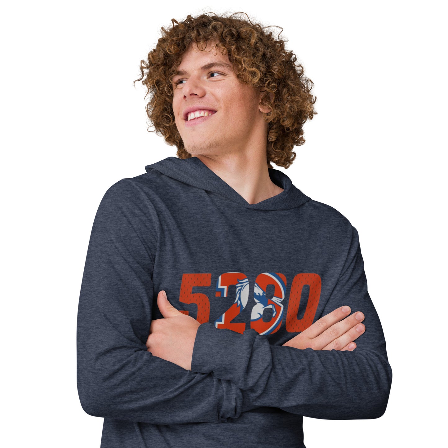 5280 D - Hooded long-sleeve tee