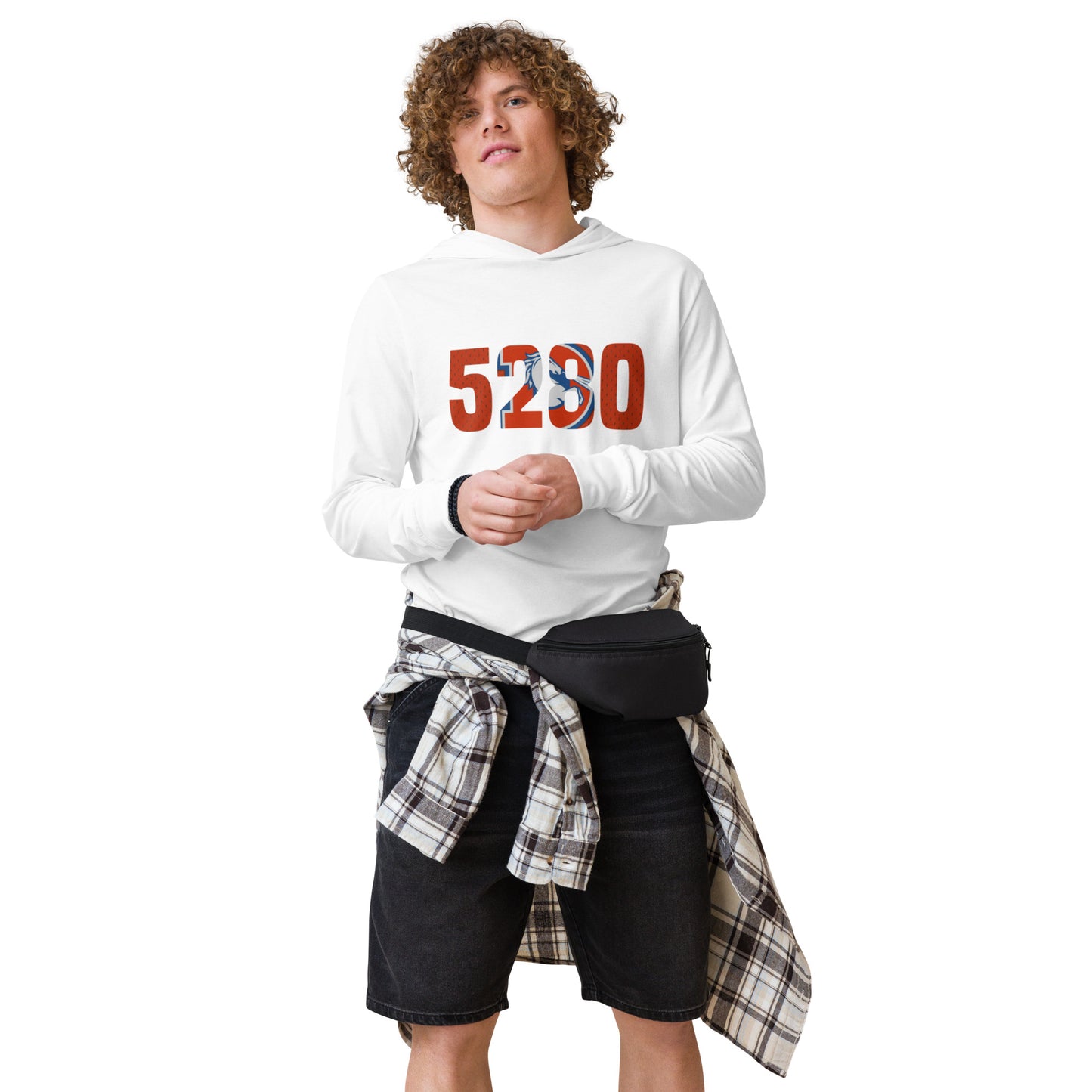 5280 D - Hooded long-sleeve tee